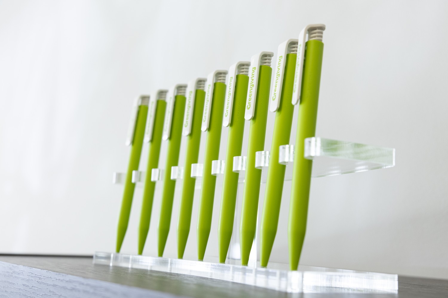 voorbeeld van een bedrukte pen als merkpromotie