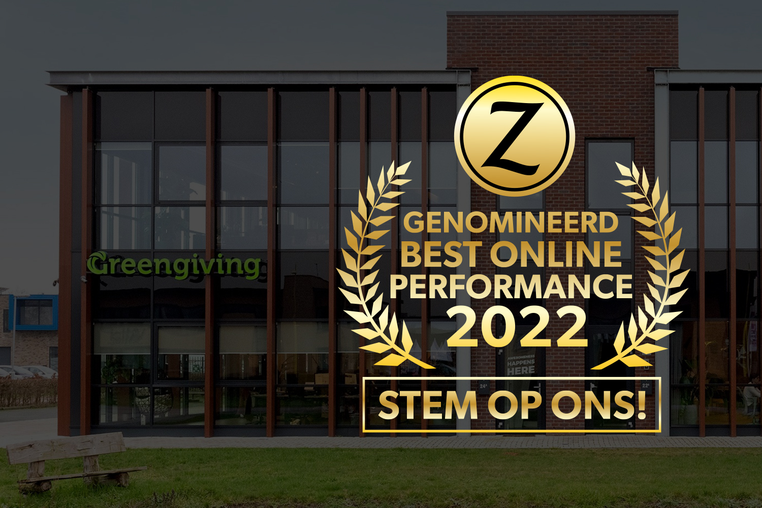 Greengiving is genomineerd voor online leverancier van het jaar 2022