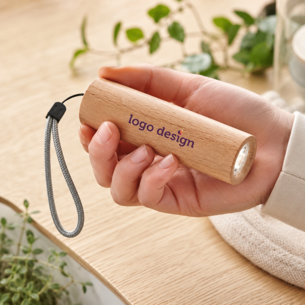 Oplaadbare zaklamp bedrukken met je logo