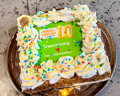 10 jaar Greengiving & Tony's Chocolonely