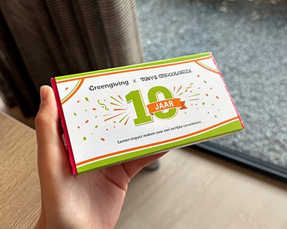 10 jaar Greengiving & Tony's Chocolonely