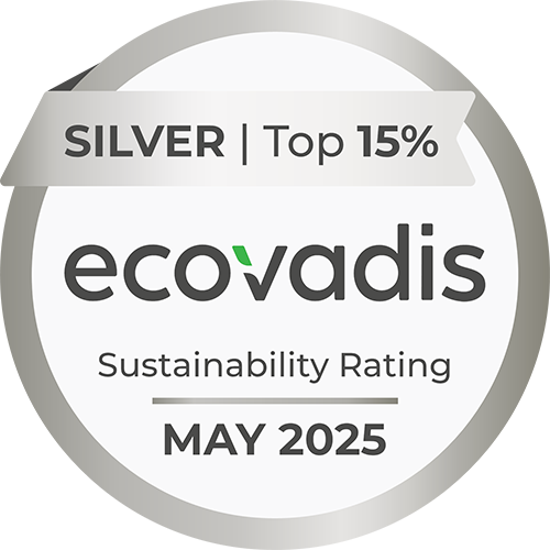 Logo EcoVadis zilver medaille