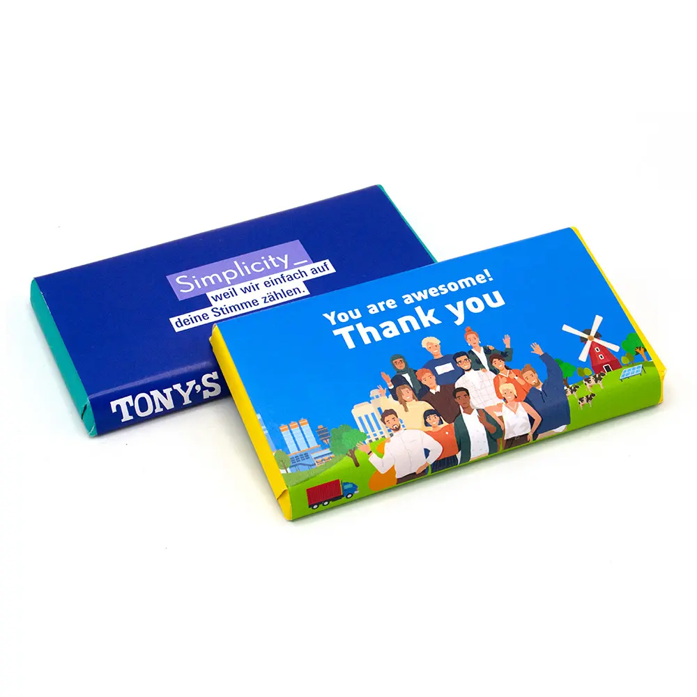 Tony's Chocolonely repen met je eigen wikkel