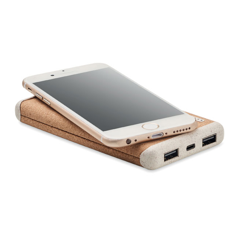 Powerbank kurk en tarwestro - Afbeelding 2