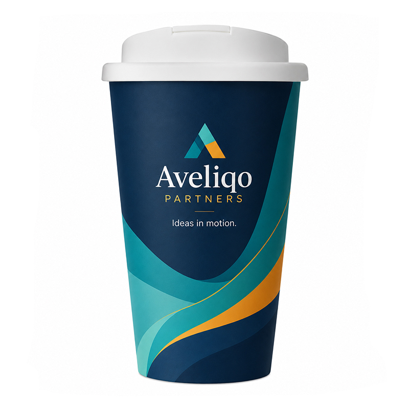 Beker van gerecycled plastic