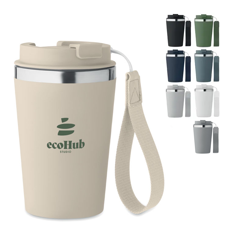 Beker van gerecycled RVS