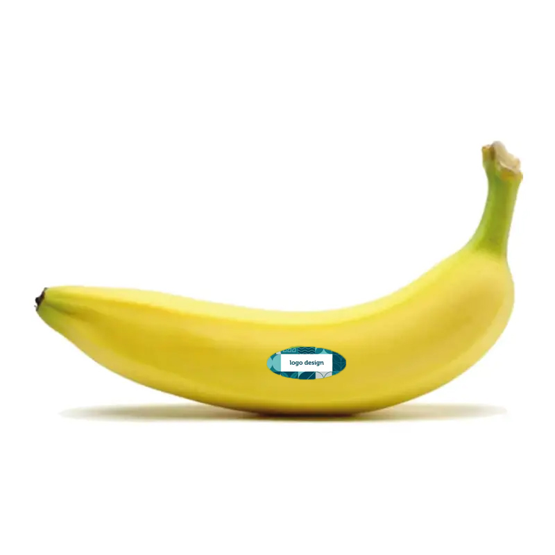 Banaan met sticker