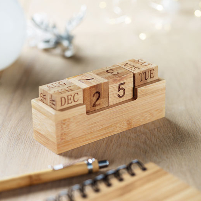 Bureaukalender bamboe - Afbeelding 3