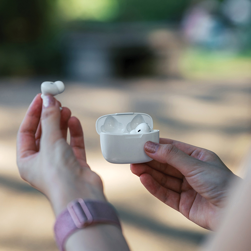Draadloze oordoppen gerecycled plastic - Afbeelding 4