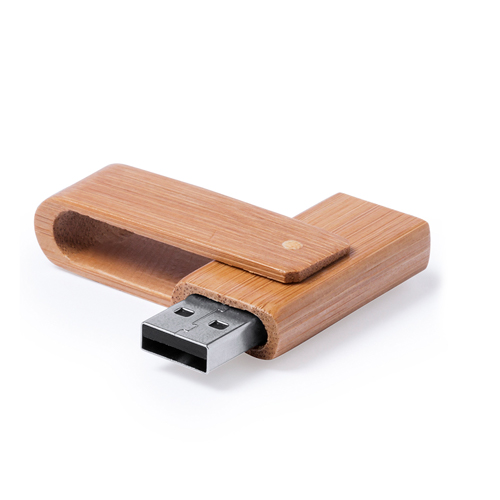 USB van bamboe hout - Afbeelding 1