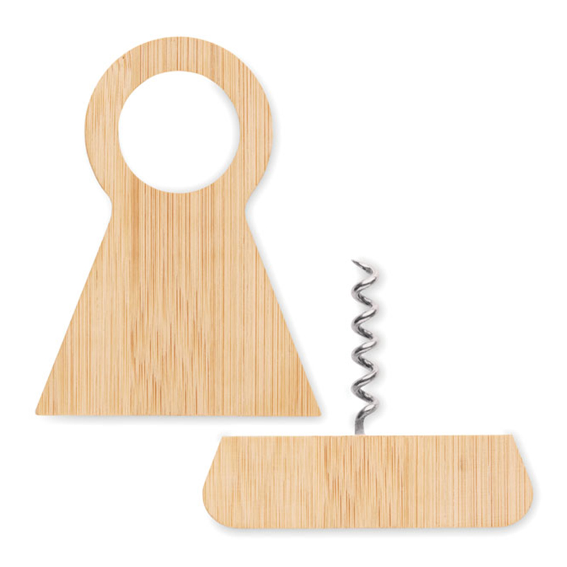 Bamboe flessenstandaard 2-in-1 - Afbeelding 2