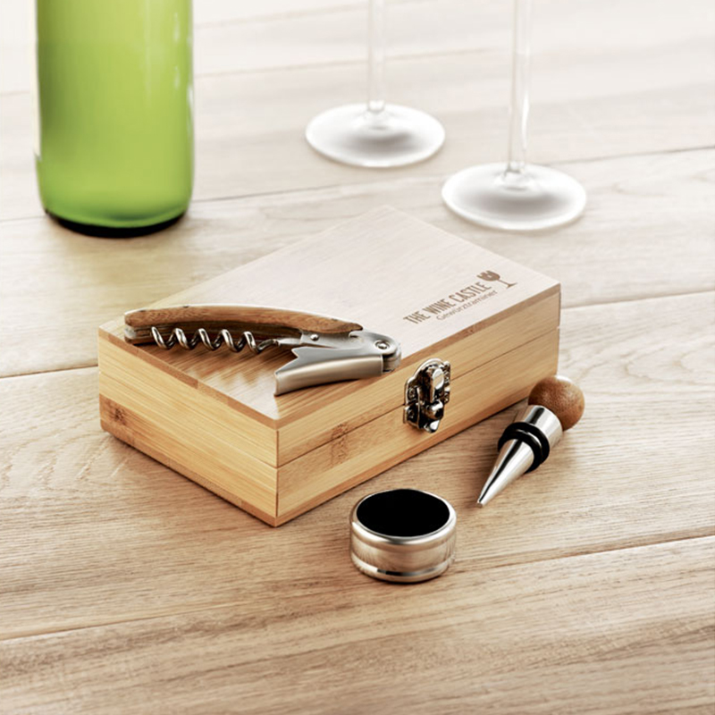 Bamboe wijnset - Afbeelding 3