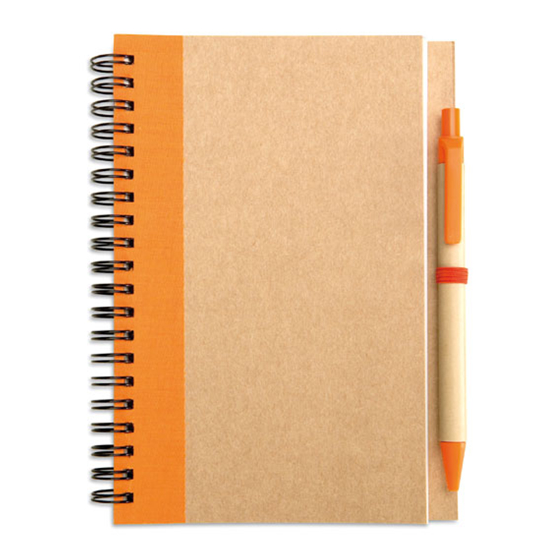 Gerecycled notitieboek met balpen - Afbeelding 4