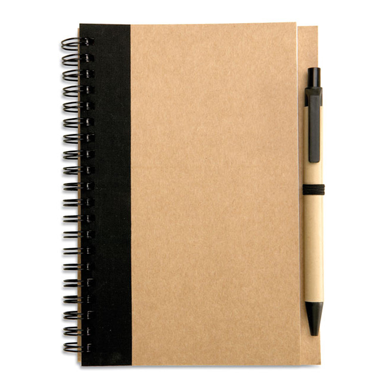 Gerecycled notitieboek met balpen - Afbeelding 3