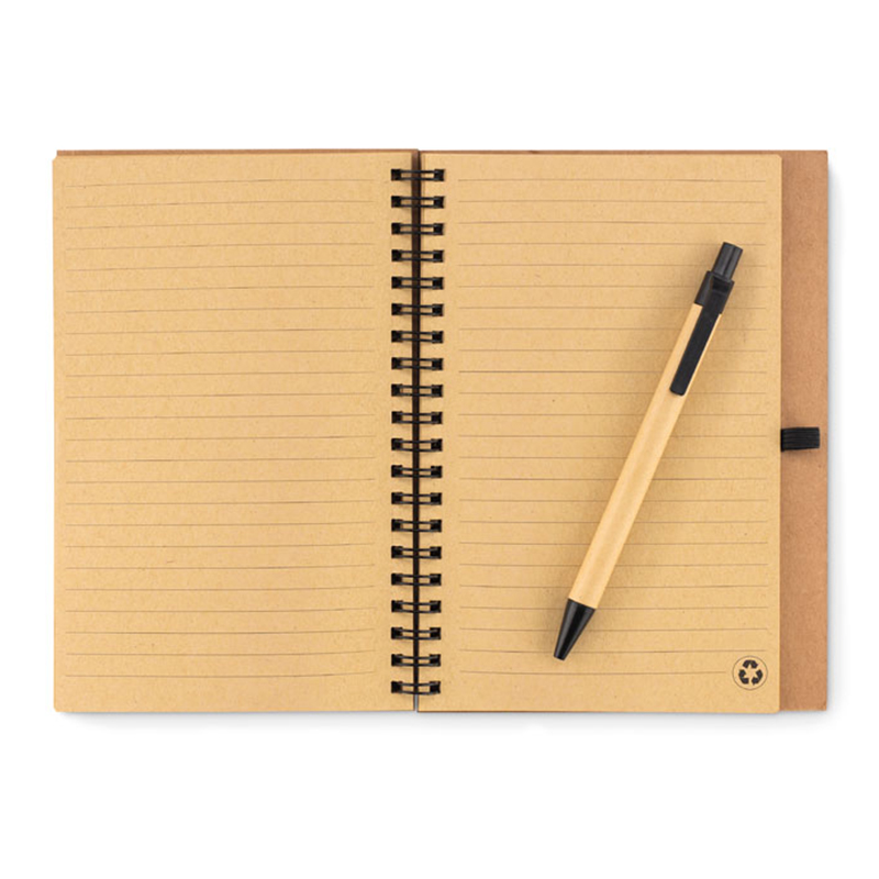 Notitieboek kurk met balpen - Afbeelding 3