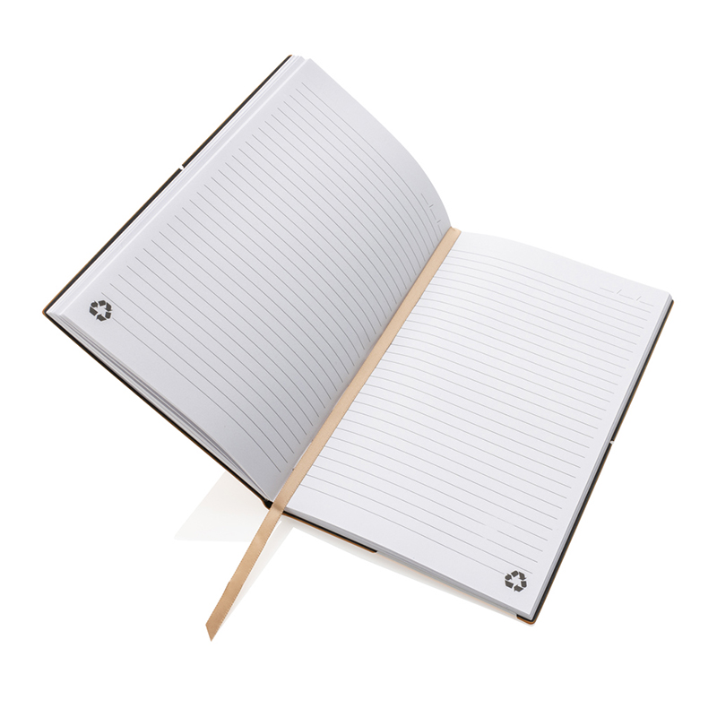 Notitieboek A5 gerecycled leer - Afbeelding 3