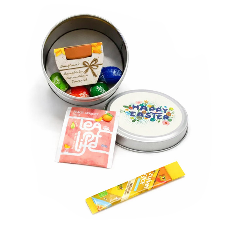 Paasgeschenk in blik