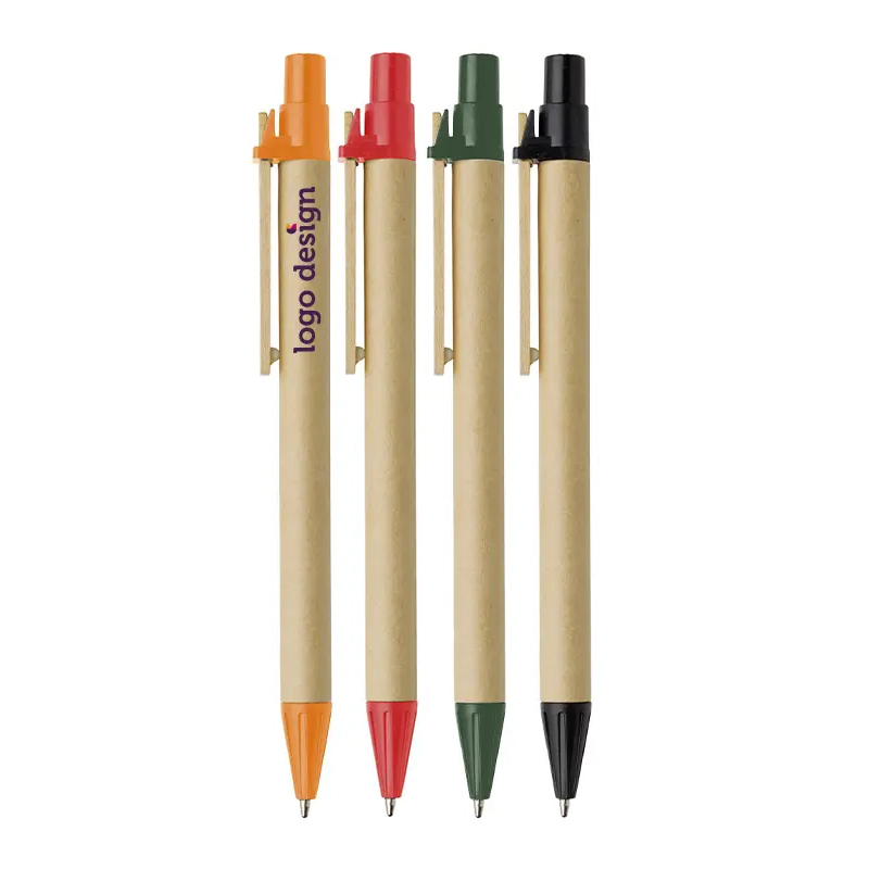 Kartonnen pen blauwschrijvend