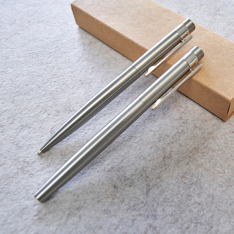 Schrijfset gerecycled RVS - Afbeelding 4