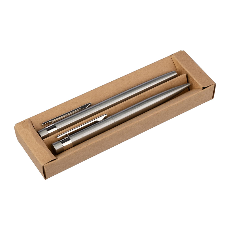 Schrijfset gerecycled RVS - Afbeelding 3