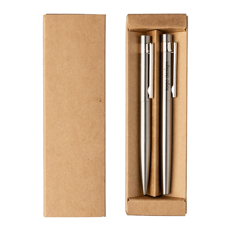 Schrijfset gerecycled RVS - Afbeelding 5
