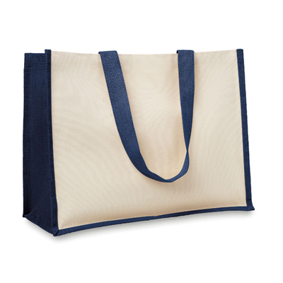 Shopper canvas en jute - Afbeelding 1
