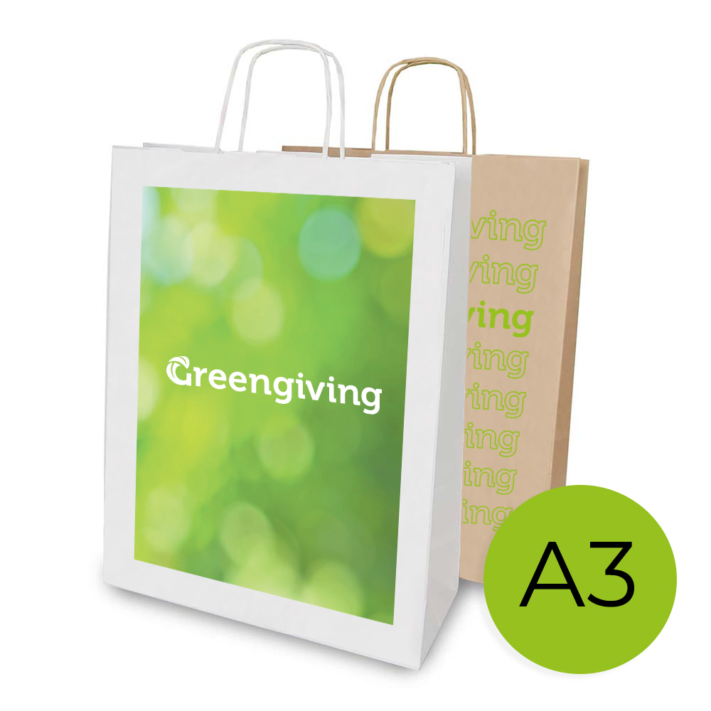 lof rekruut elf Papieren tas FSC A3 | Eco geschenk - Greengiving.nl