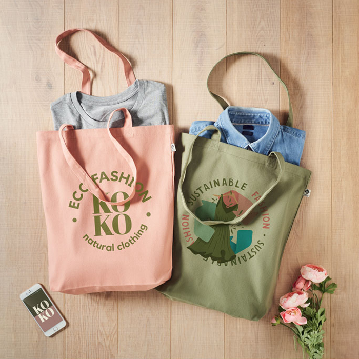 Elberfelder Leinen Canvas tas, onbedrukt, katoenen Elberfelder Leinen Canvas tas, onbedrukt, katoenen
