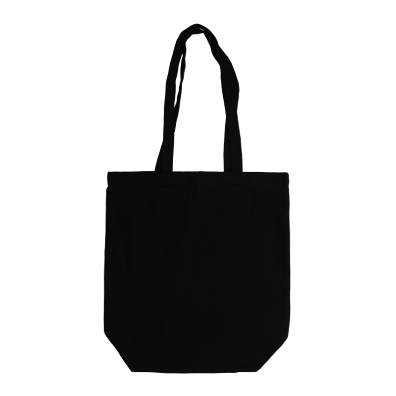 Canvas shopper klein zwart - Afbeelding 2