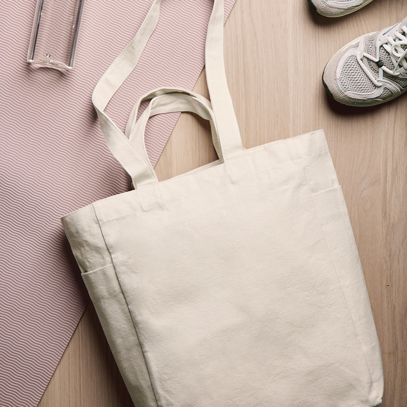 Canvas tas met ritssluiting - Afbeelding 4