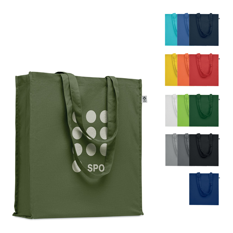 Fairtrade tas met zijvouw