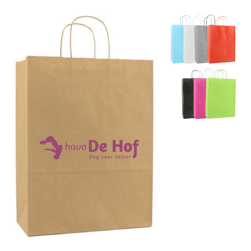 Gekleurde papieren tas M | 100 gr./m2 - Afbeelding 2