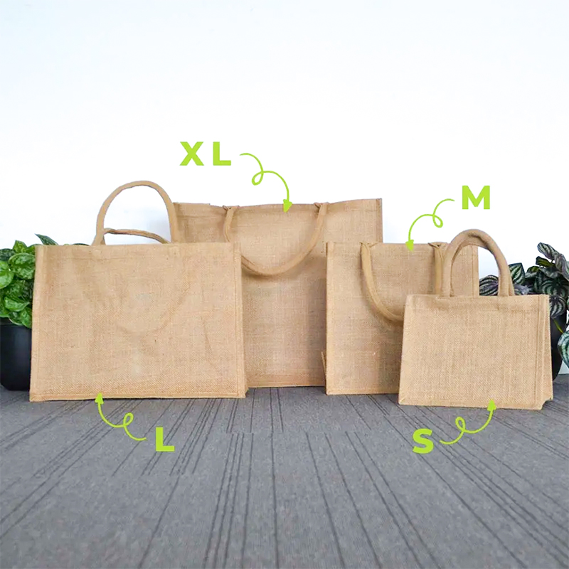 Jute tas naturel XL - Afbeelding 2