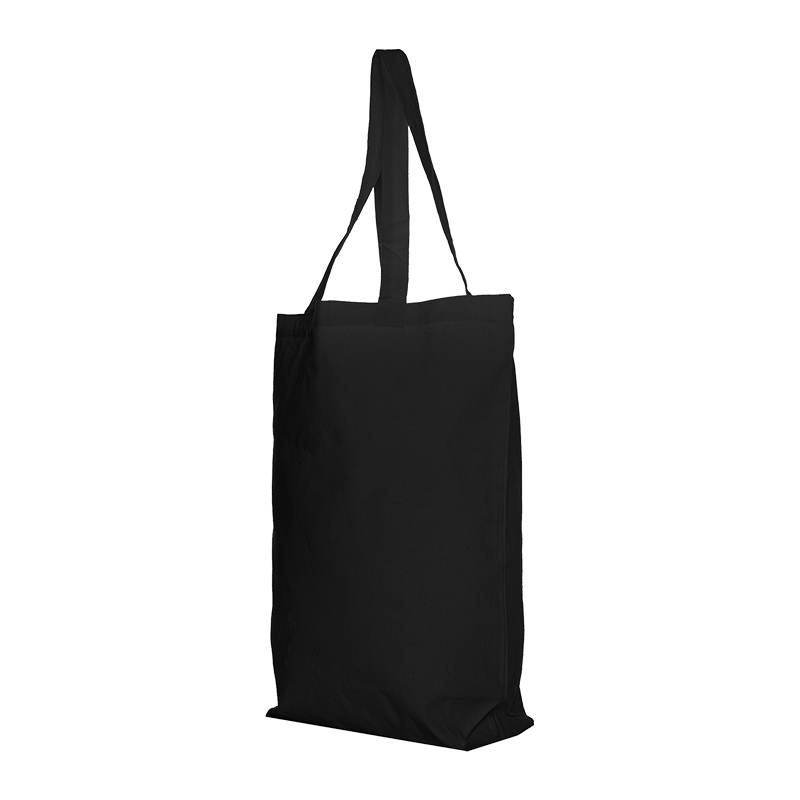 Zwarte katoenen shopper klein | 155 gr./m2 - Afbeelding 3