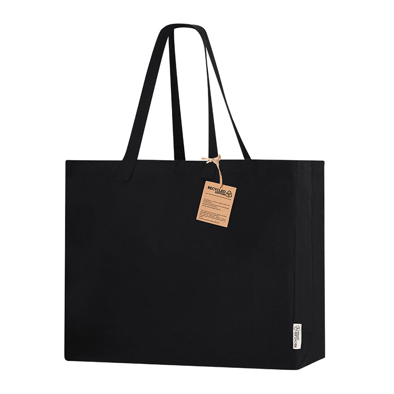 Katoenen tas zwart - Afbeelding 3
