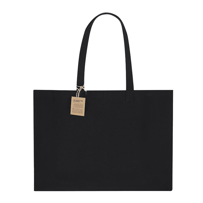 Katoenen tas zwart - Afbeelding 2