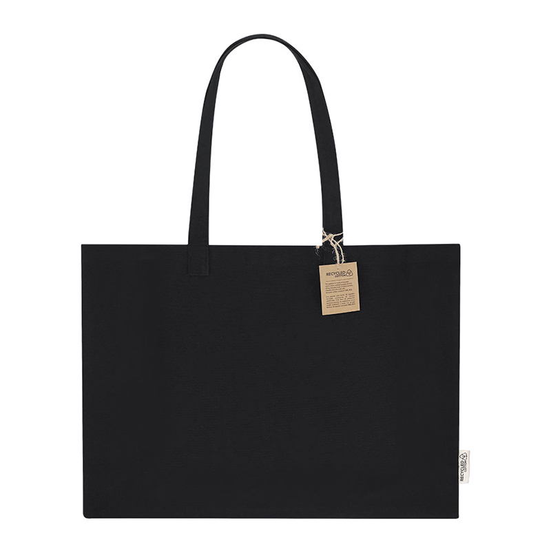 Katoenen tas zwart - Afbeelding 4