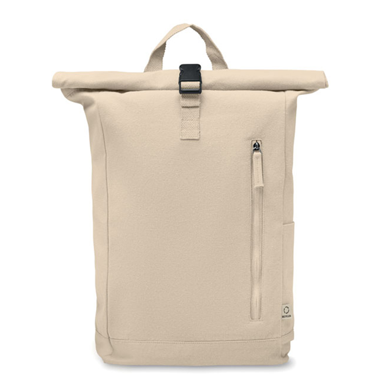 Rolltop rugzak gerecycled katoen - Afbeelding 5