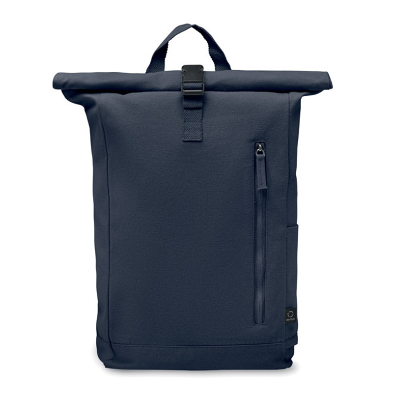 Rolltop rugzak gerecycled katoen - Afbeelding 7