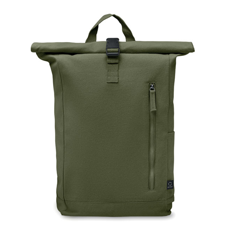 Rolltop rugzak gerecycled katoen - Afbeelding 10