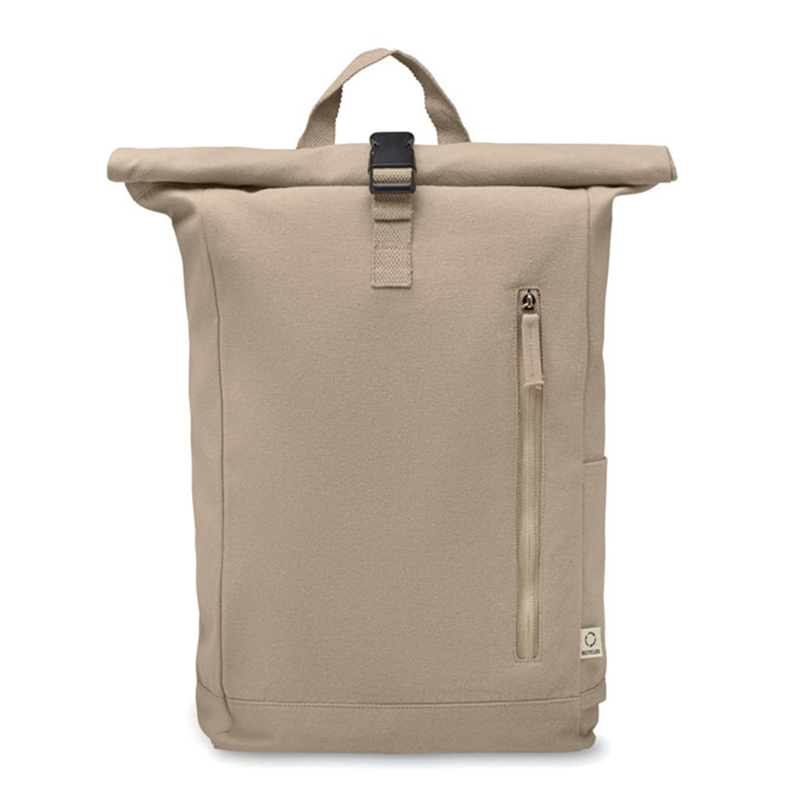 Rolltop rugzak gerecycled katoen - Afbeelding 6