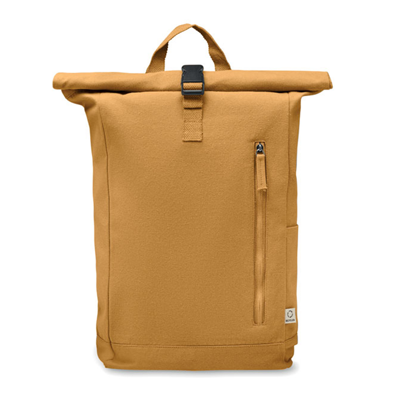 Rolltop rugzak gerecycled katoen - Afbeelding 8