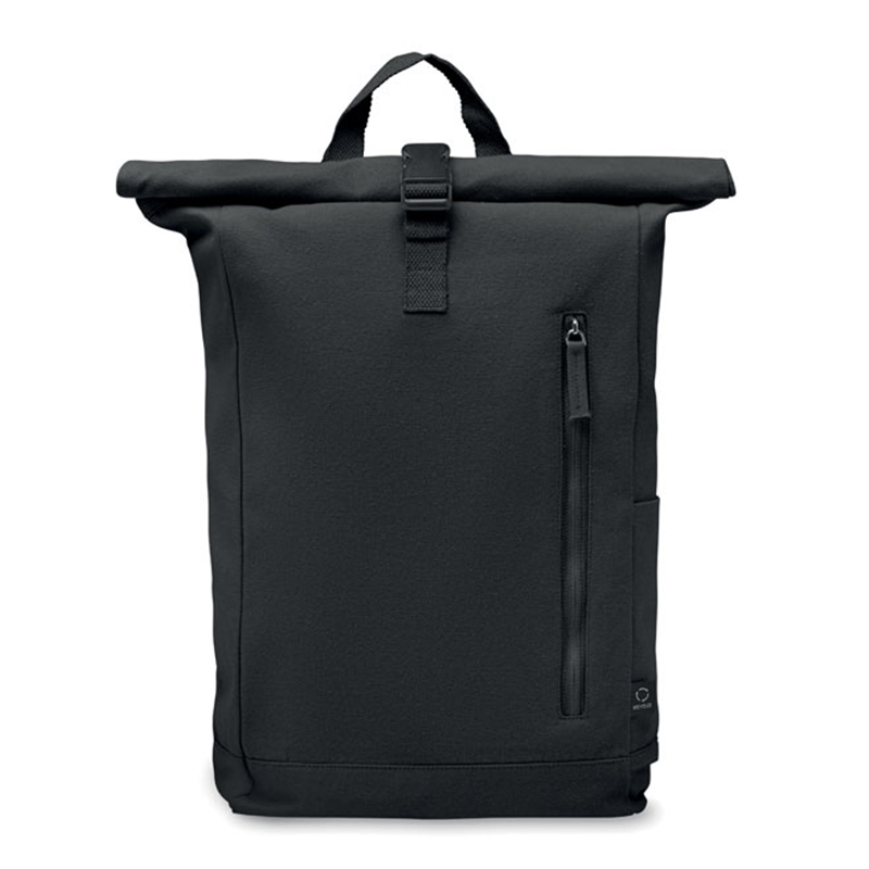Rolltop rugzak gerecycled katoen - Afbeelding 9
