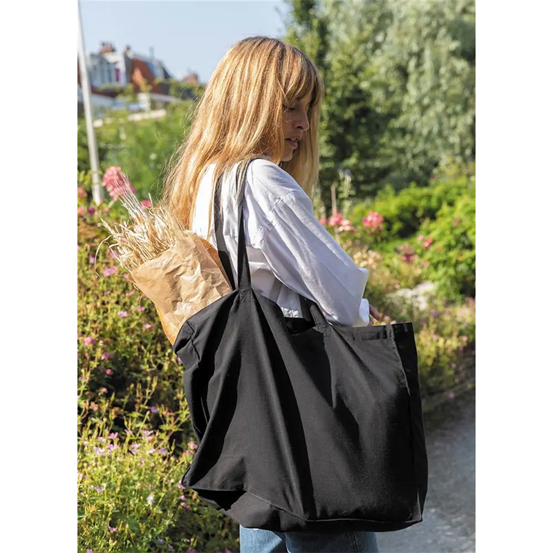 Shopper van gerecycled katoen - Afbeelding 3