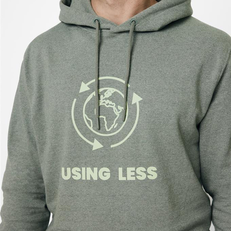 hoodie van gerecycled katoen