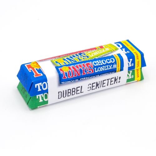 Dubbele Tony's Chocolonely (50 + 50 gram) | eigen wikkel - Afbeelding 2