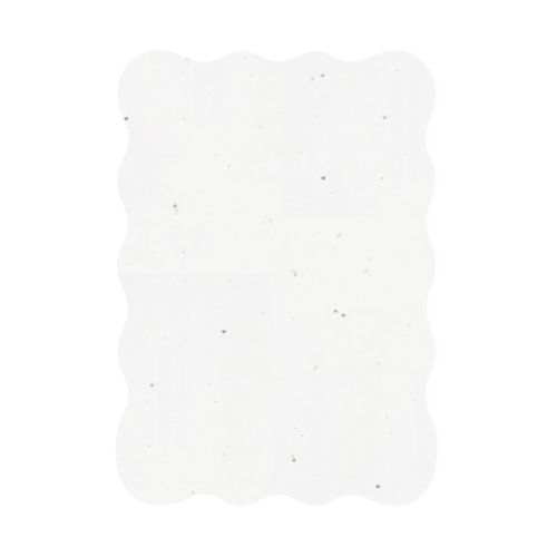 Groeipapier kaart A5 met golfrand | 200 gr./m2 - Afbeelding 2