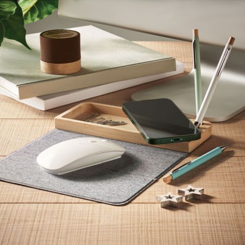 Bamboe oplader en bureau-organizer - Afbeelding 7