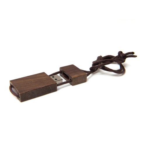 Houten USB-stick met touwtje - Afbeelding 5