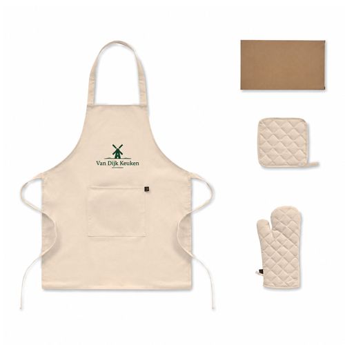 Keukenset met schort - Afbeelding 1